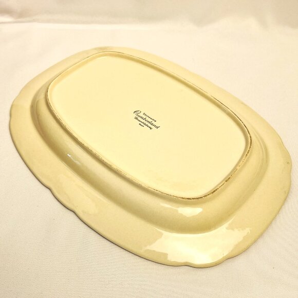 Hearthside Vintage Serving Platter Brambleberry Cumberland 1970s Floral 12" - Picture 7 of 9